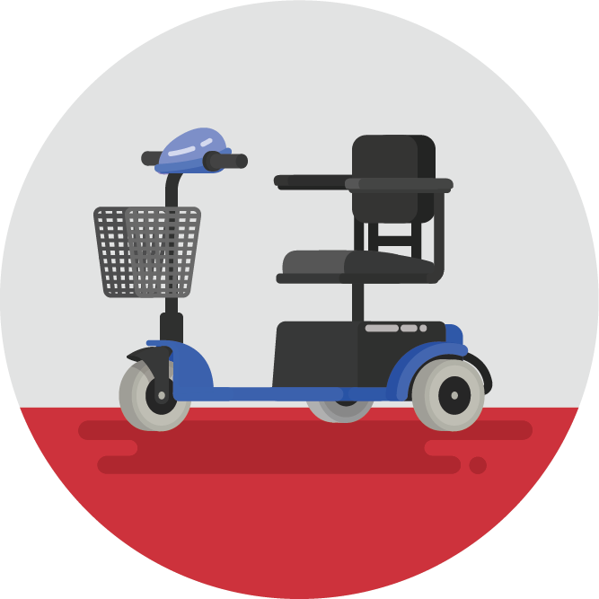 Image Of 3 Wheeled Scooter