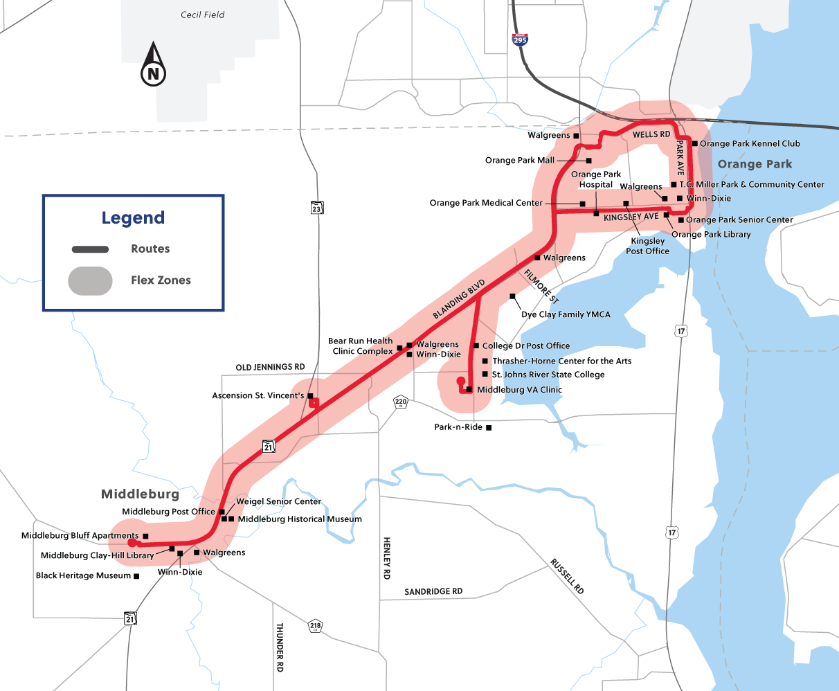 902 Route: Schedules, Stops & Maps - To Orange Park Mall - NAS JAX