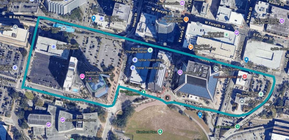 NAVI Detour Map for August 28, 2026