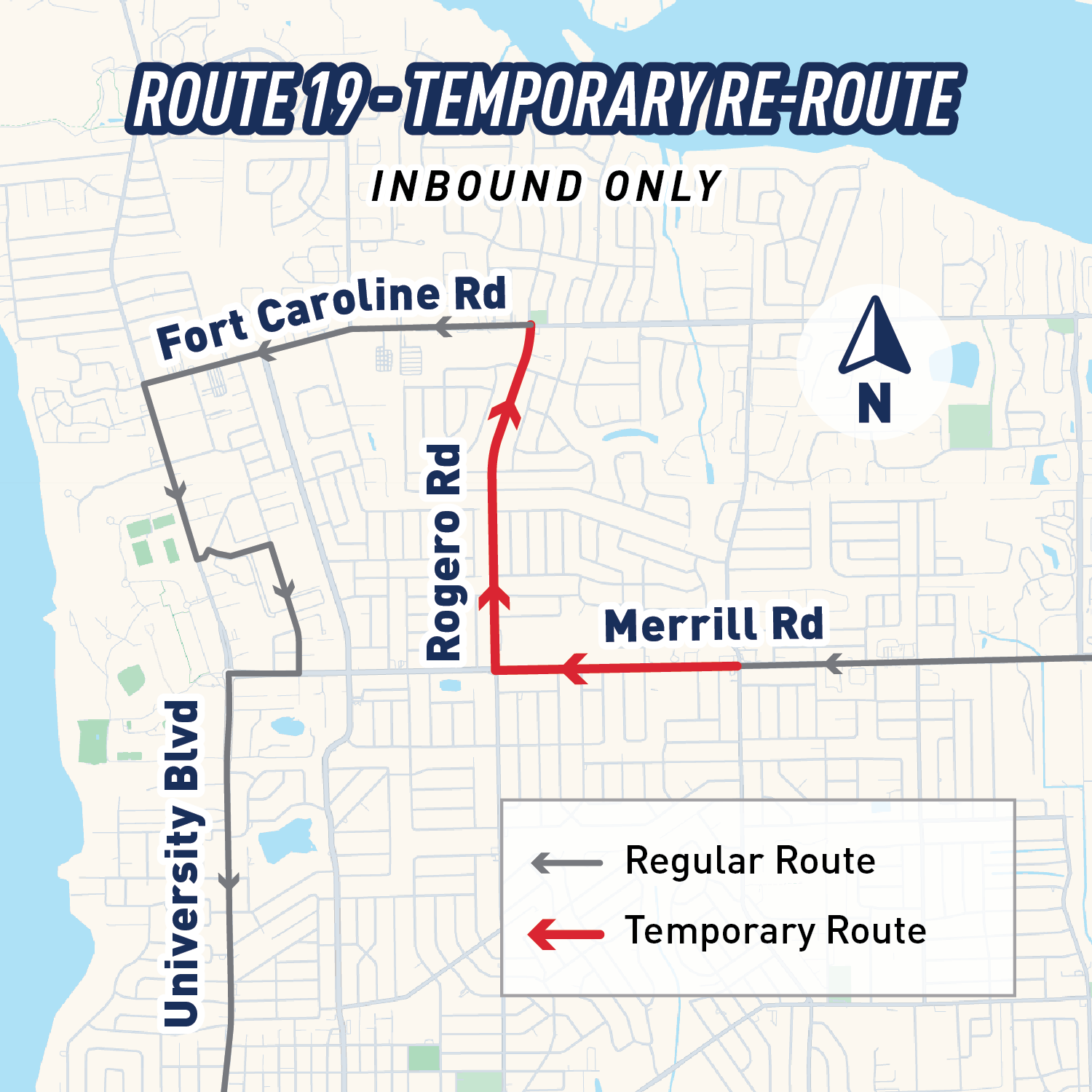 Route 19 Detour Map