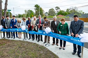 Officials hold ribbon-cutting ceremony for completion of Girvin Road