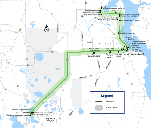 Green Line Map image