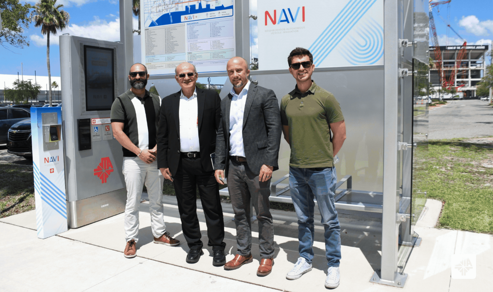 Leaders from Cincinnati Metro recently join the JTA for a tour and riding the NAVI