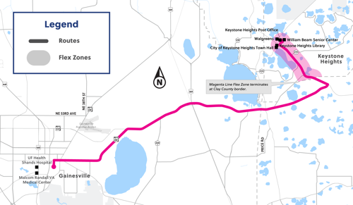 Magenta Line Map