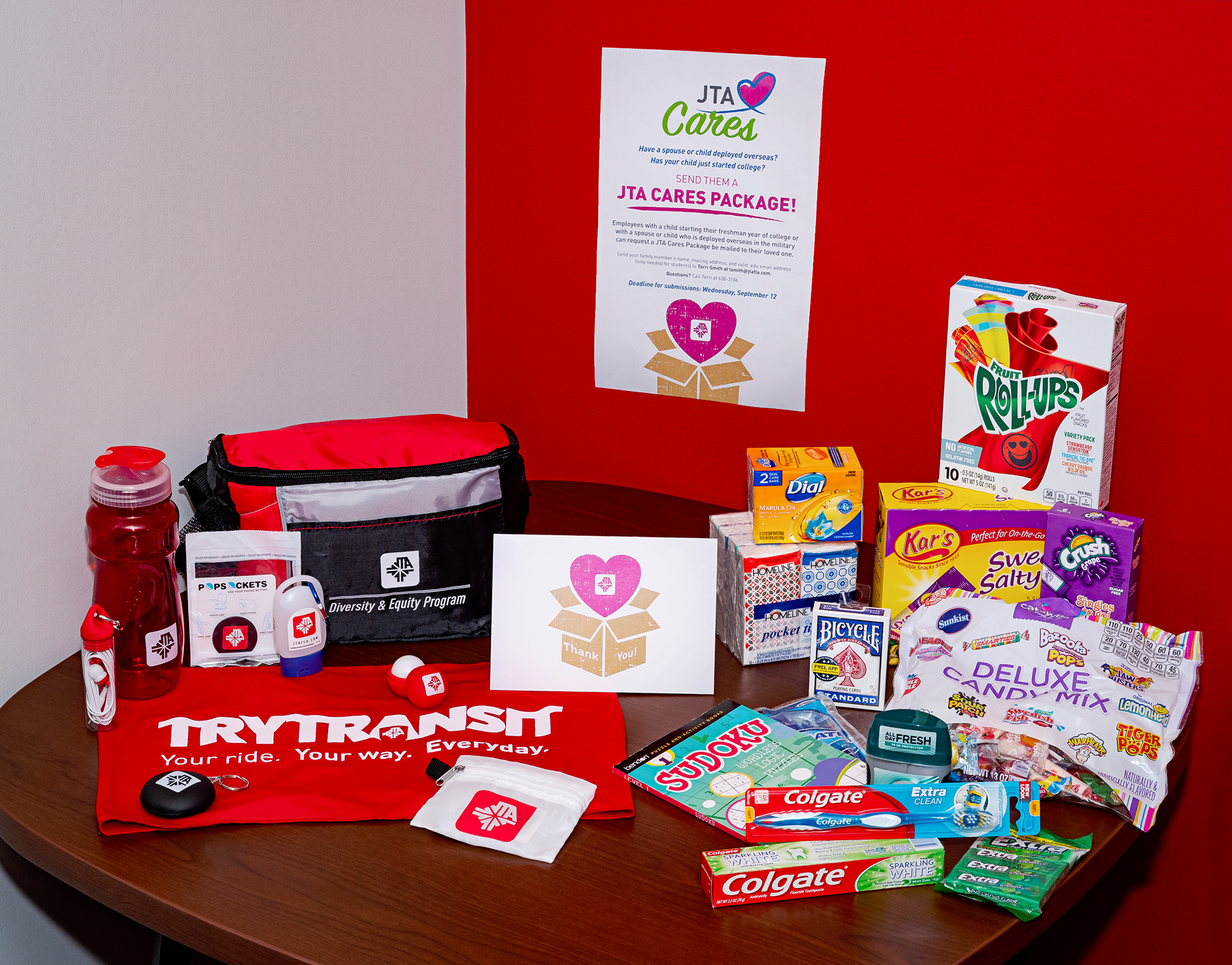 JTA Cares Package for Freshmen Students