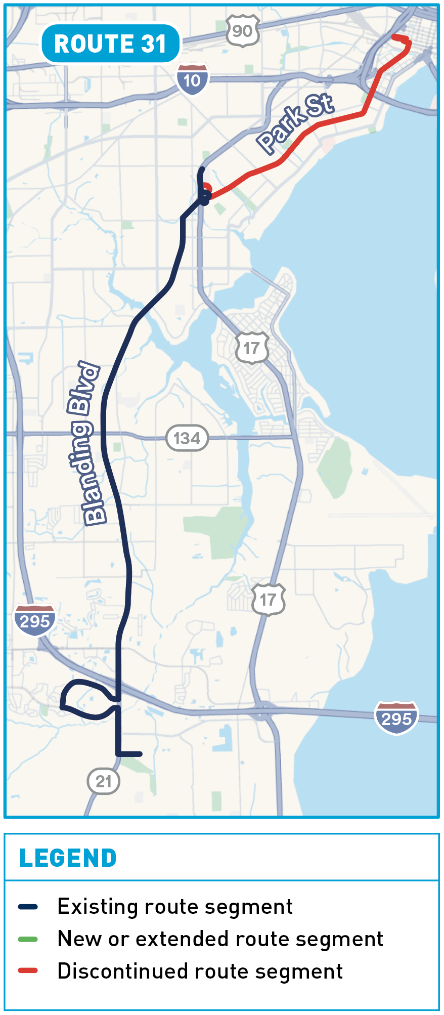 Route 31 - map
